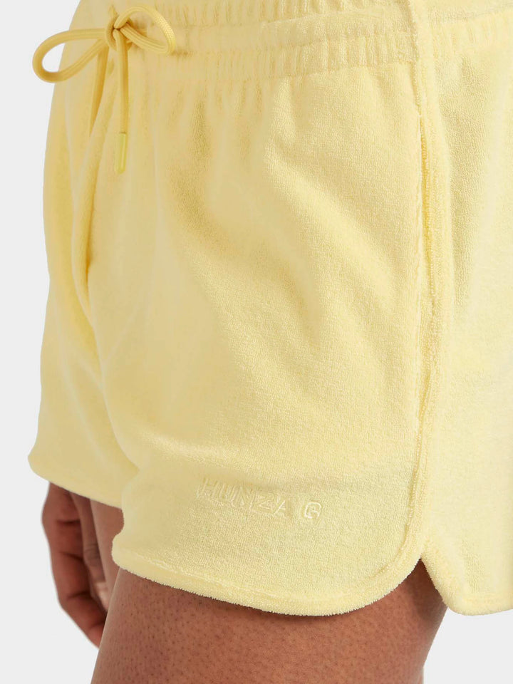 Hunza G Terry Towelling Shorts Butter