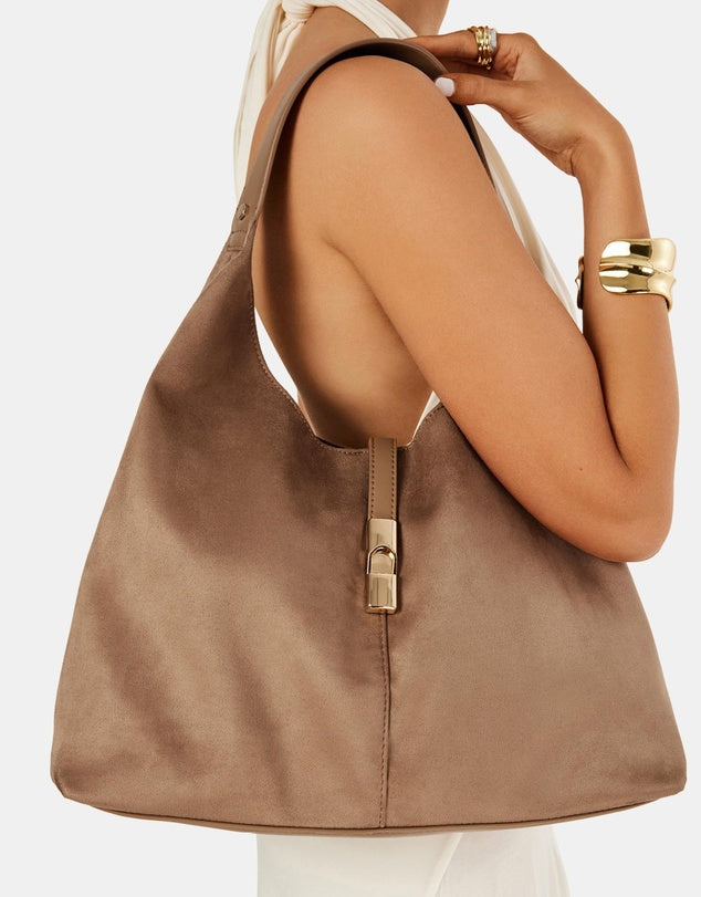 Billini - Lamar Shoulder Bag - Sandstone Suede