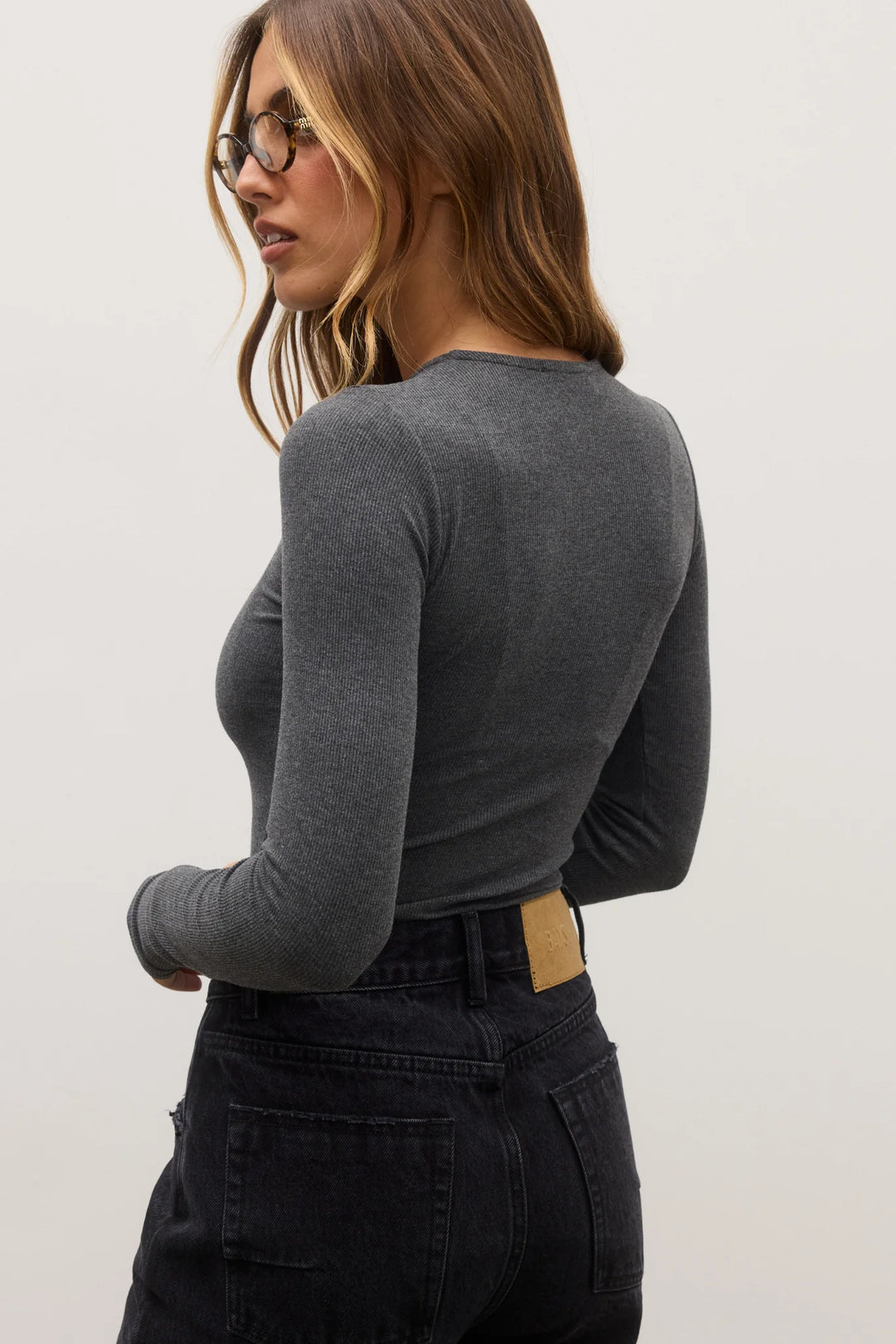 Bayse - Lara Bodysuit - Heather Grey