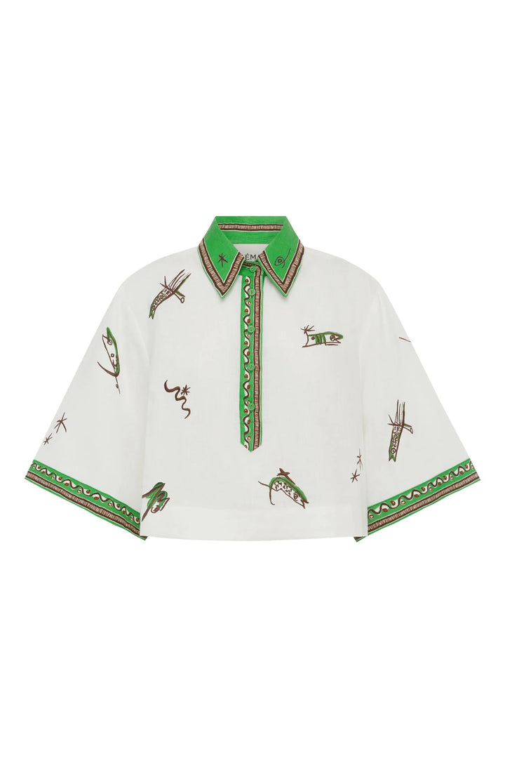 Alemais - Wanda Embroidered Shirt