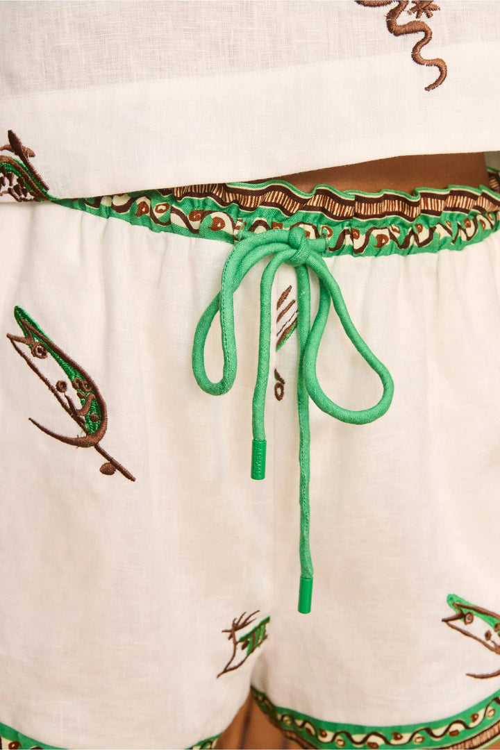 Alemais - Wanda Embroidered Short
