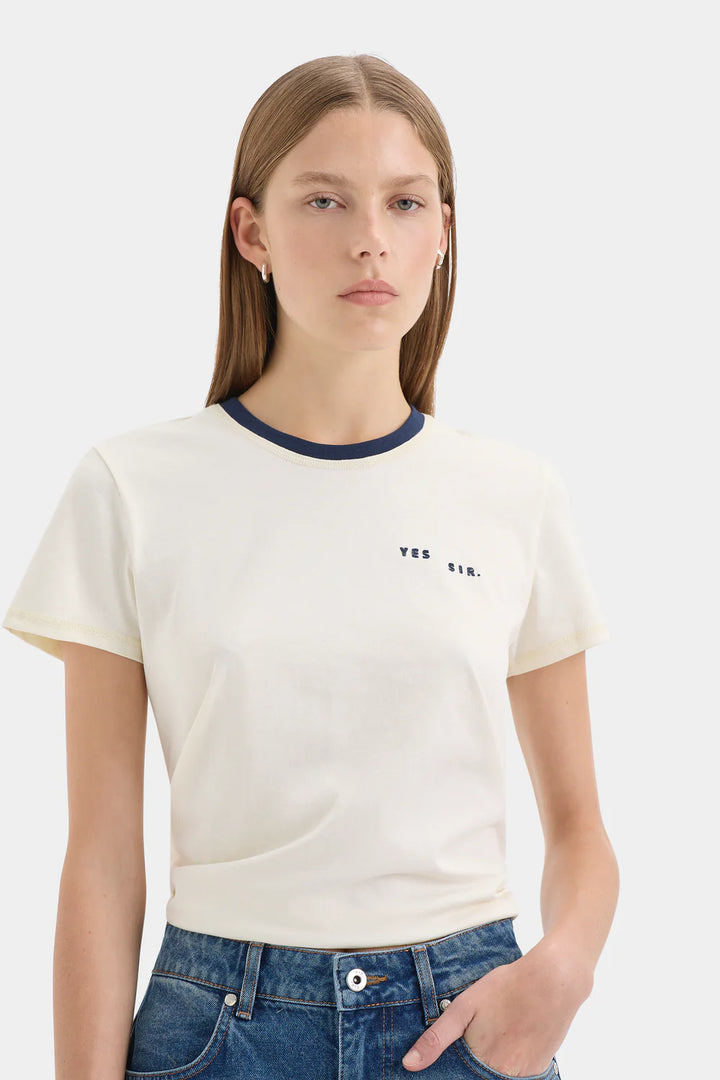 Sir The Label Yes Sir Crew Neck Ecru