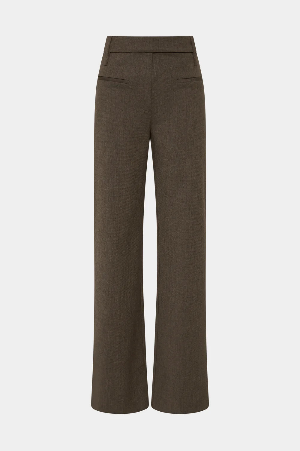 Sir The Label Henrik Straight Leg Trouser Chocolate Marle