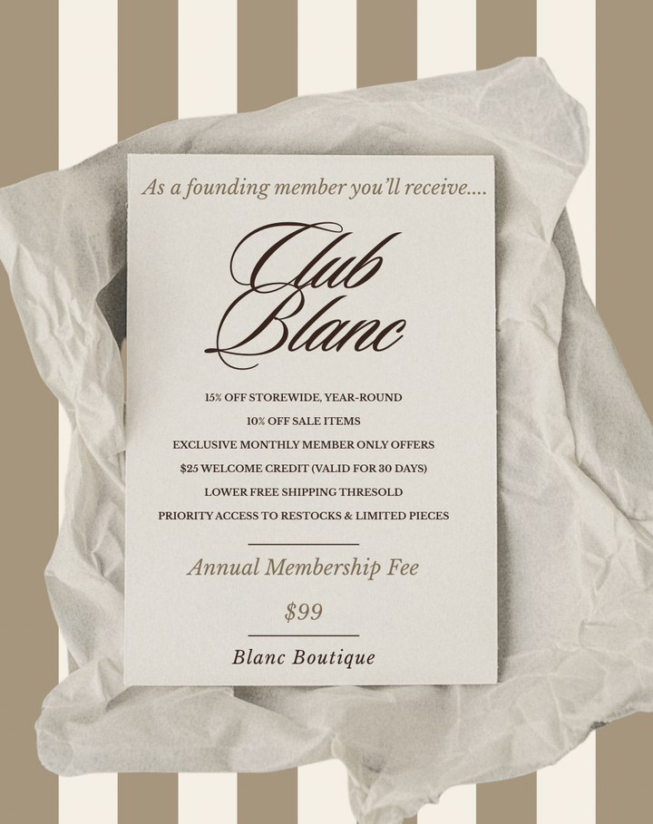 Club Blanc Membership