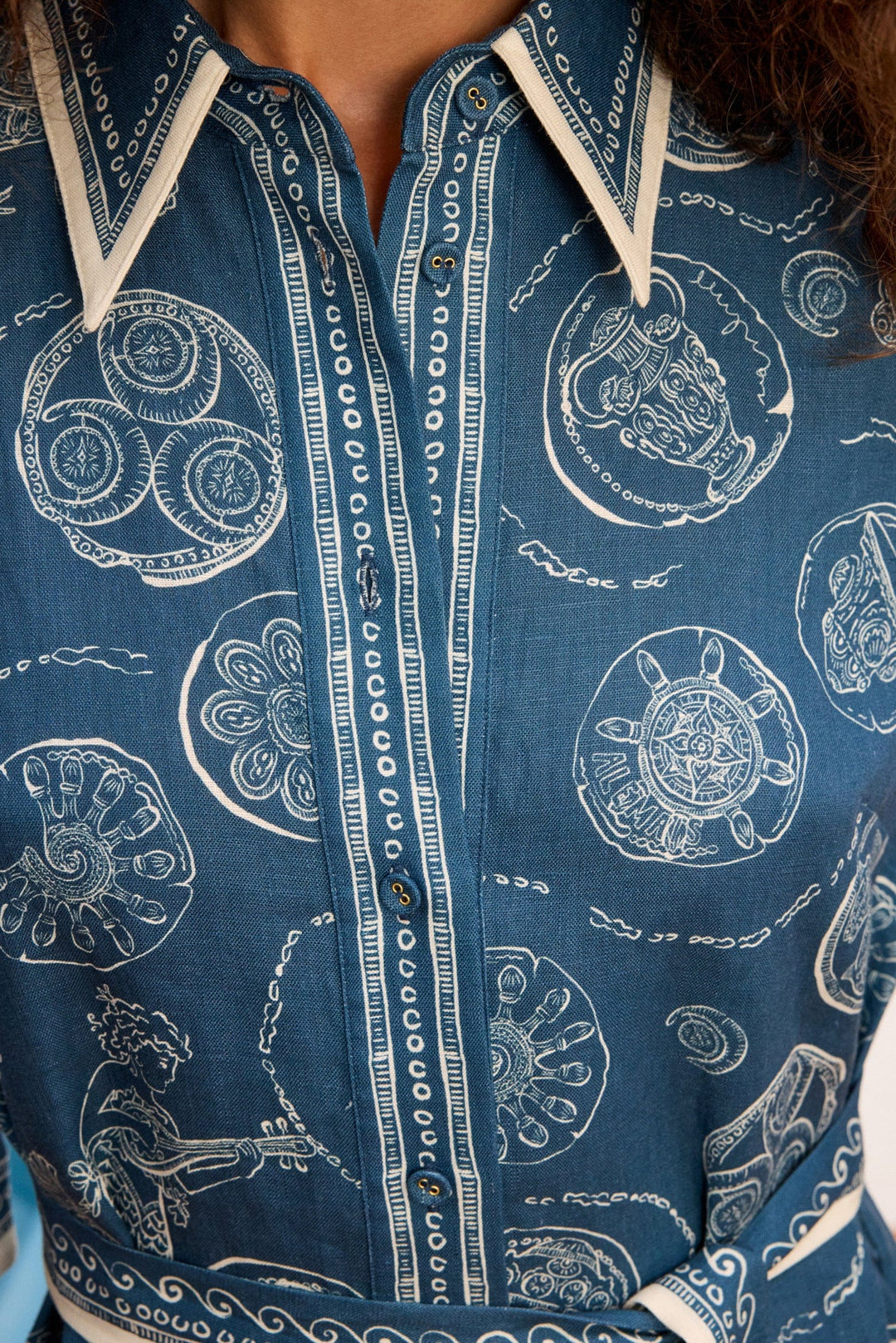 Alemais Lucky Mini Dress Blue