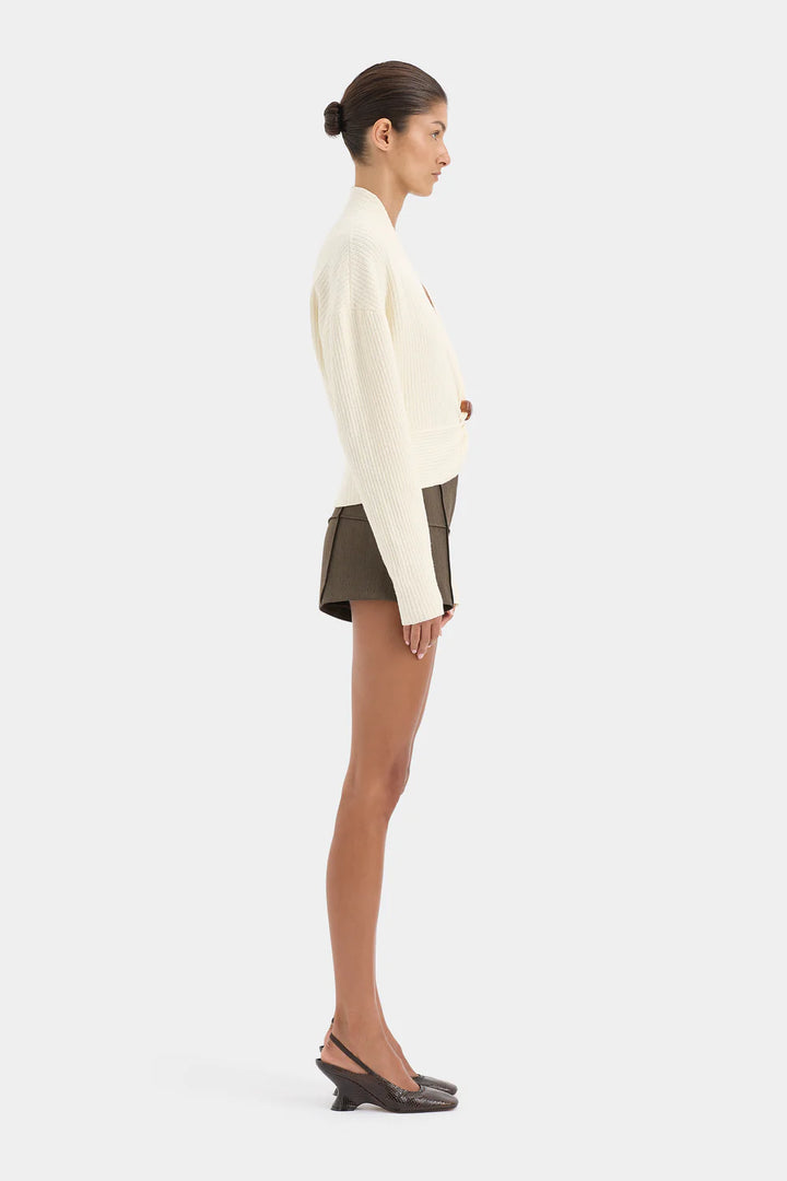 Sir The Label Ida Twist Sweater Ivory