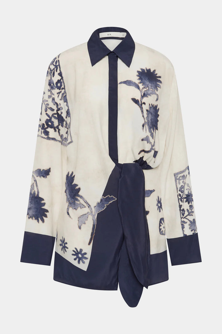 Sir The Label Phillipa Shirt Dress Eira Midnight