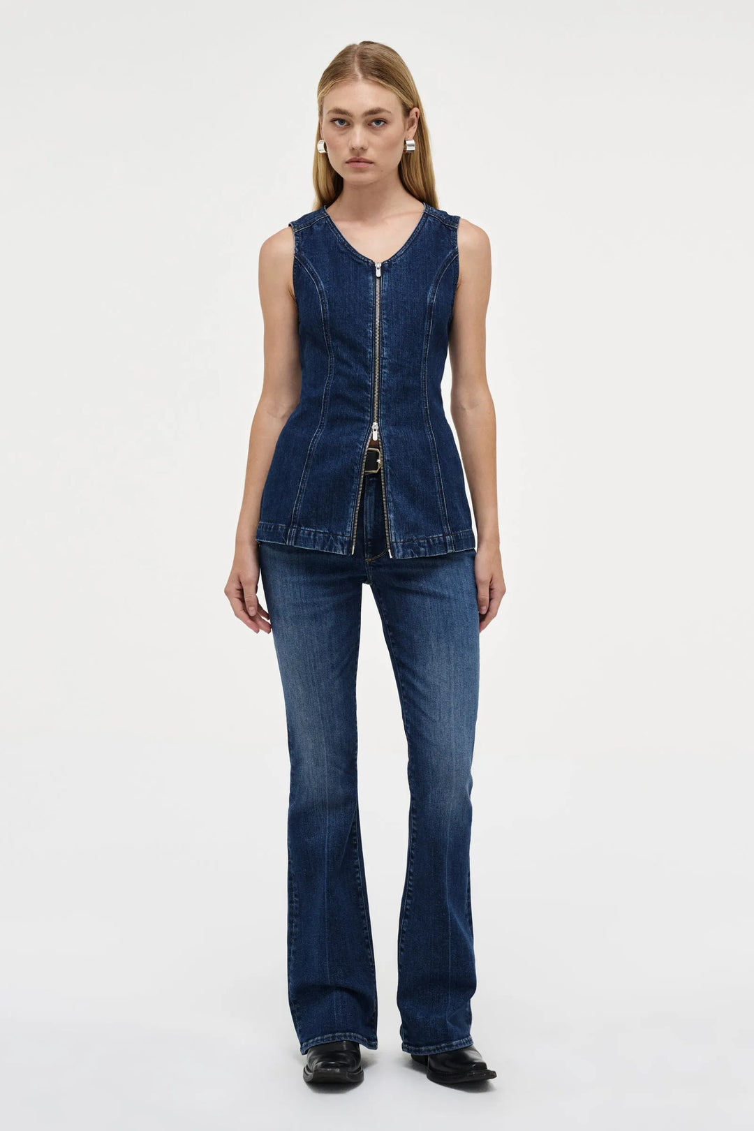 New Denim Kara Boot Mid Vintage Indigo