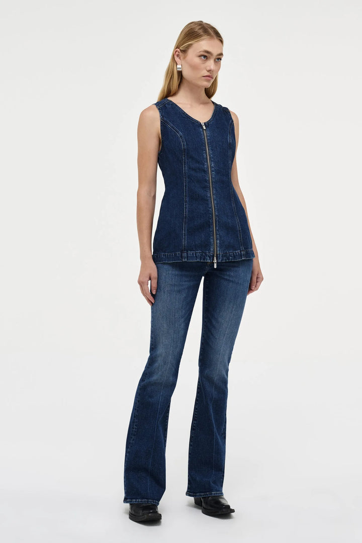 New Denim Kara Boot Mid Vintage Indigo