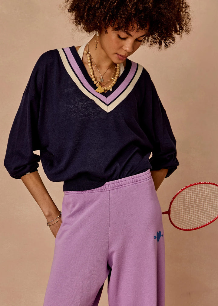 The Upside Bonita V Neck Knit Navy