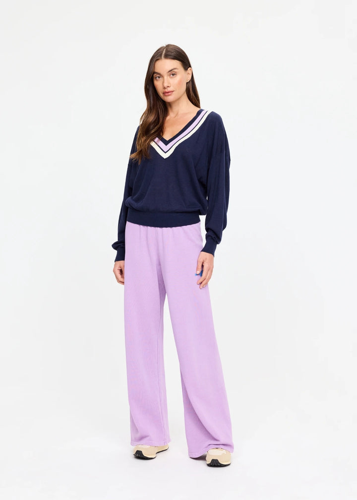 The Upside Bonita V Neck Knit Navy