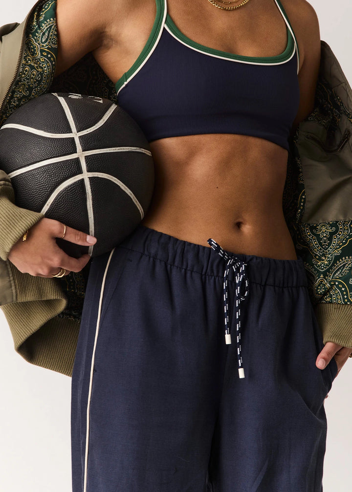 The Upside Rhythm Faye Racerback Bra Navy