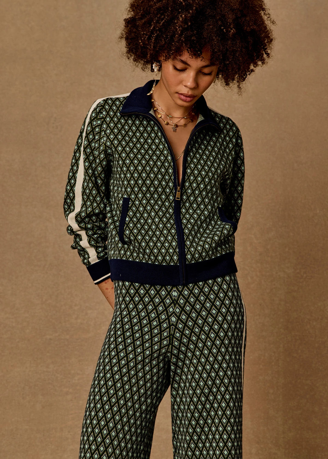 The Upside Viva Margot Knit Jacket Geo