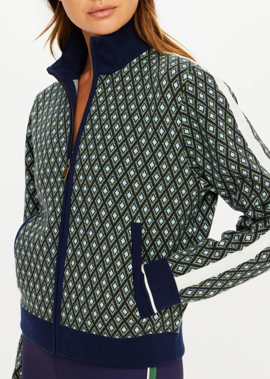 The Upside Viva Margot Knit Jacket Geo