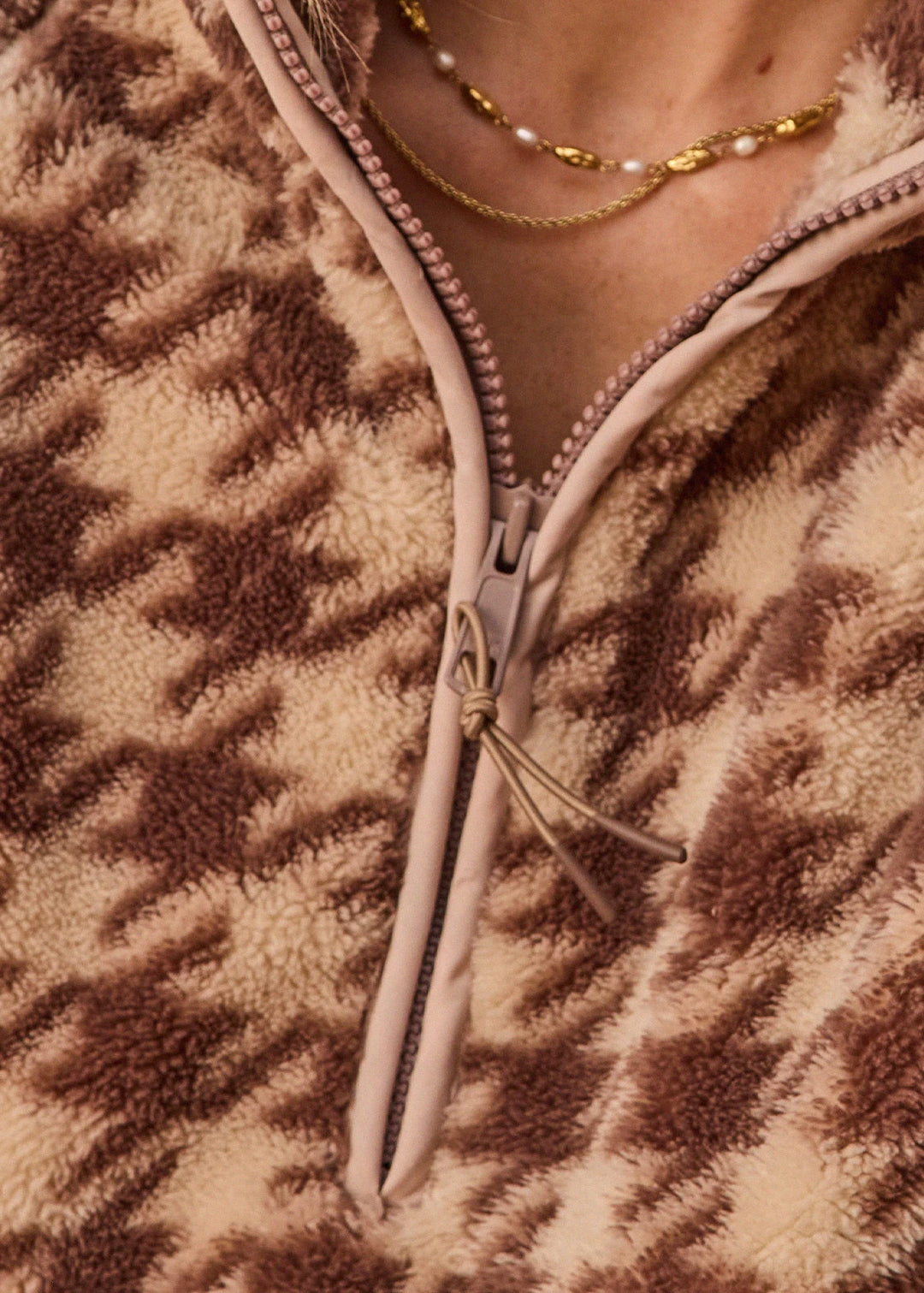 The Upside Palacio Harlow Fleece Pullover Check