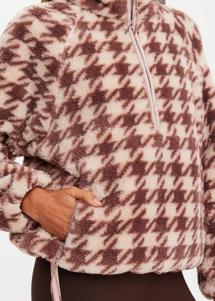 The Upside Palacio Harlow Fleece Pullover Check