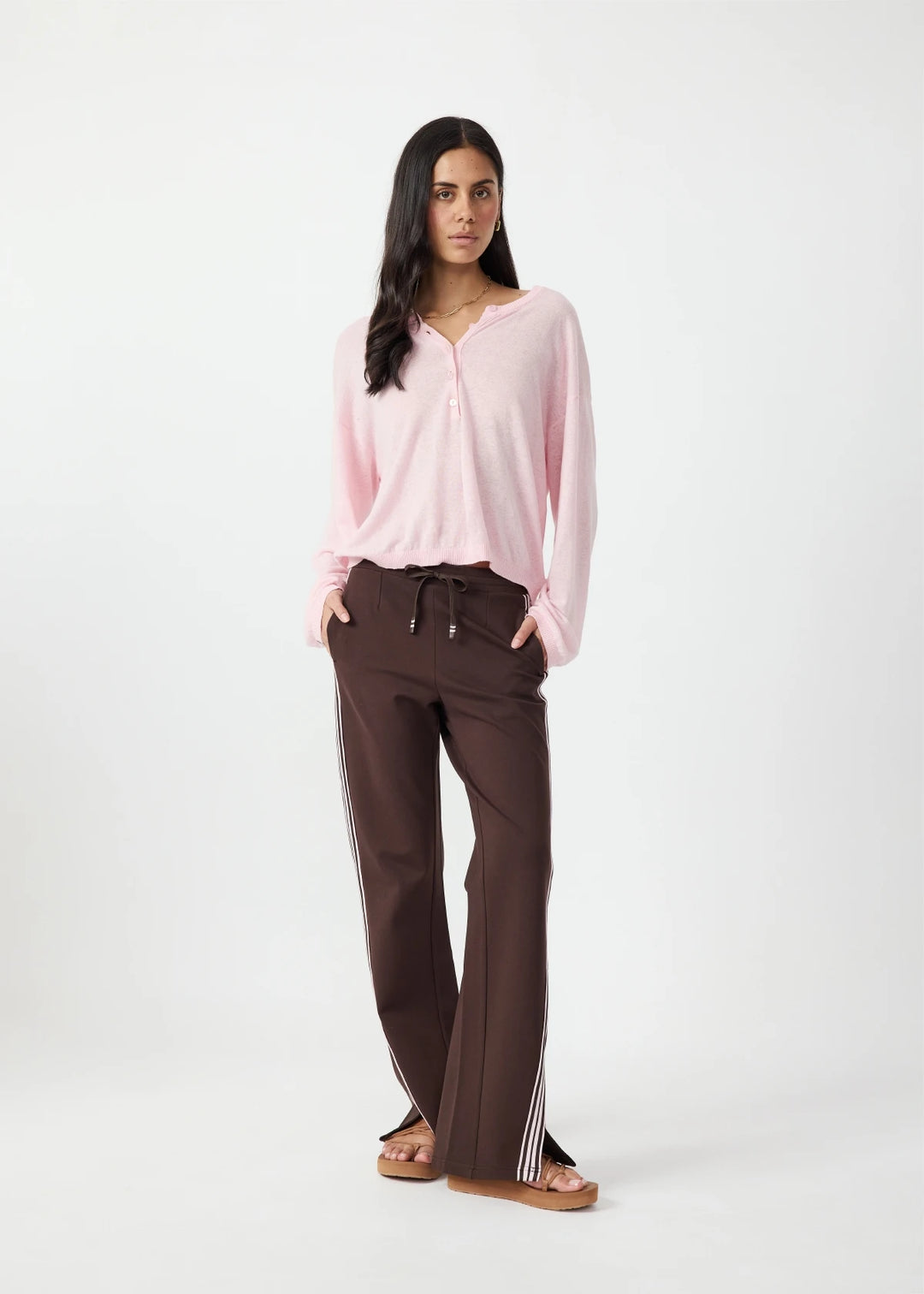 The Upside Petra Flare Pant Chocolate