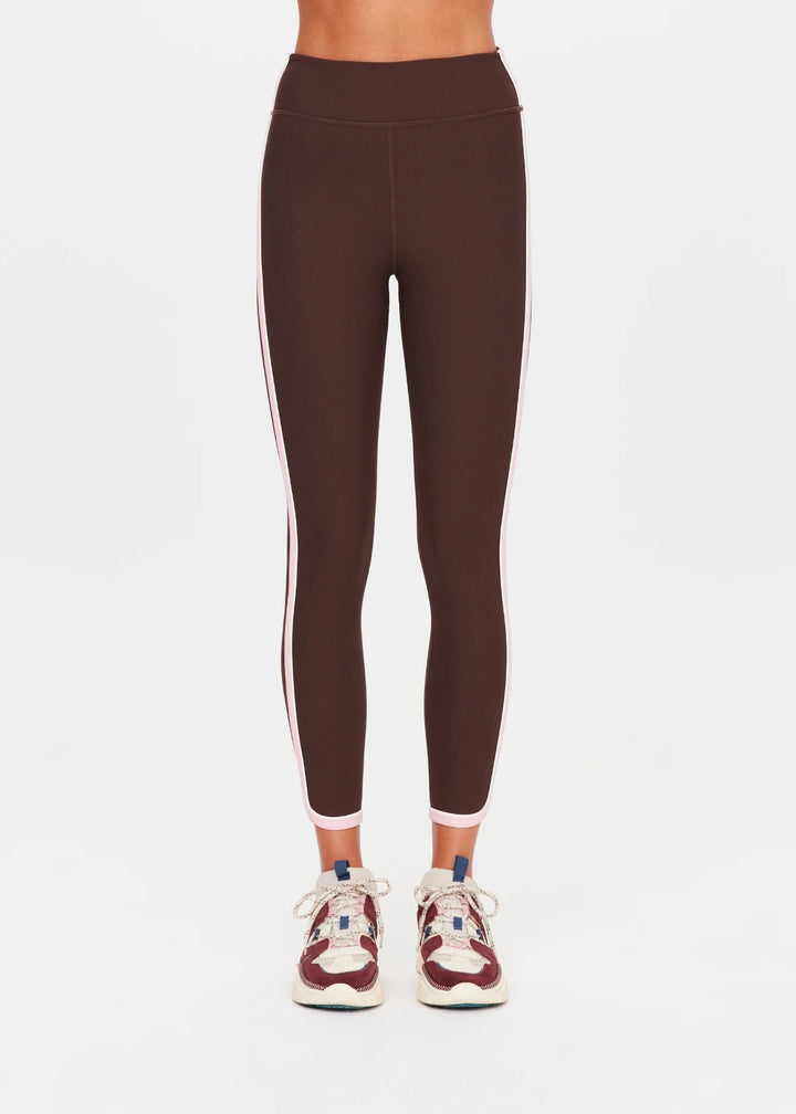 The Upside Rhythm 25IN Midi Pant Chocolate