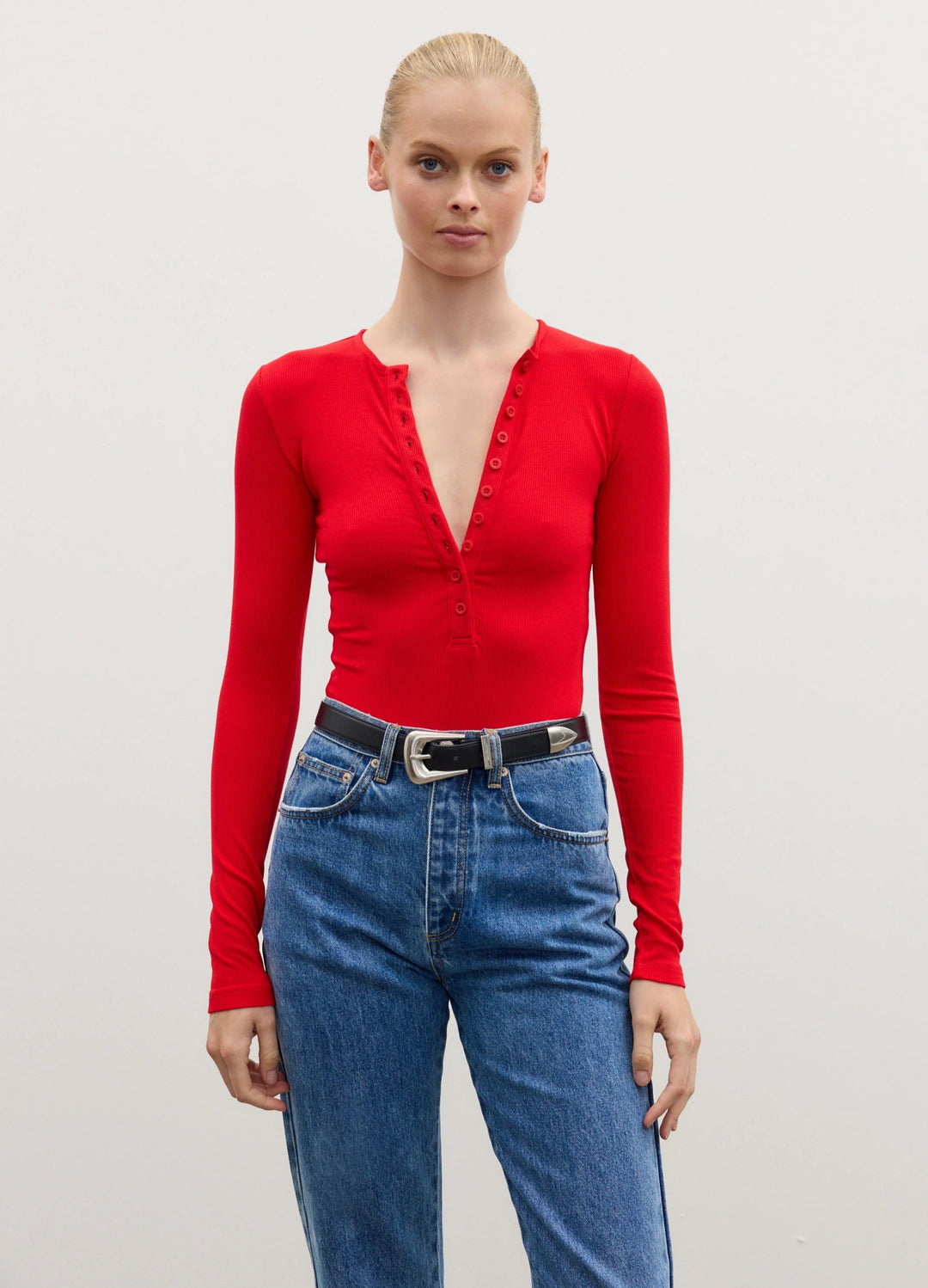 Bayse - Lara Bodysuit - Cherry Red