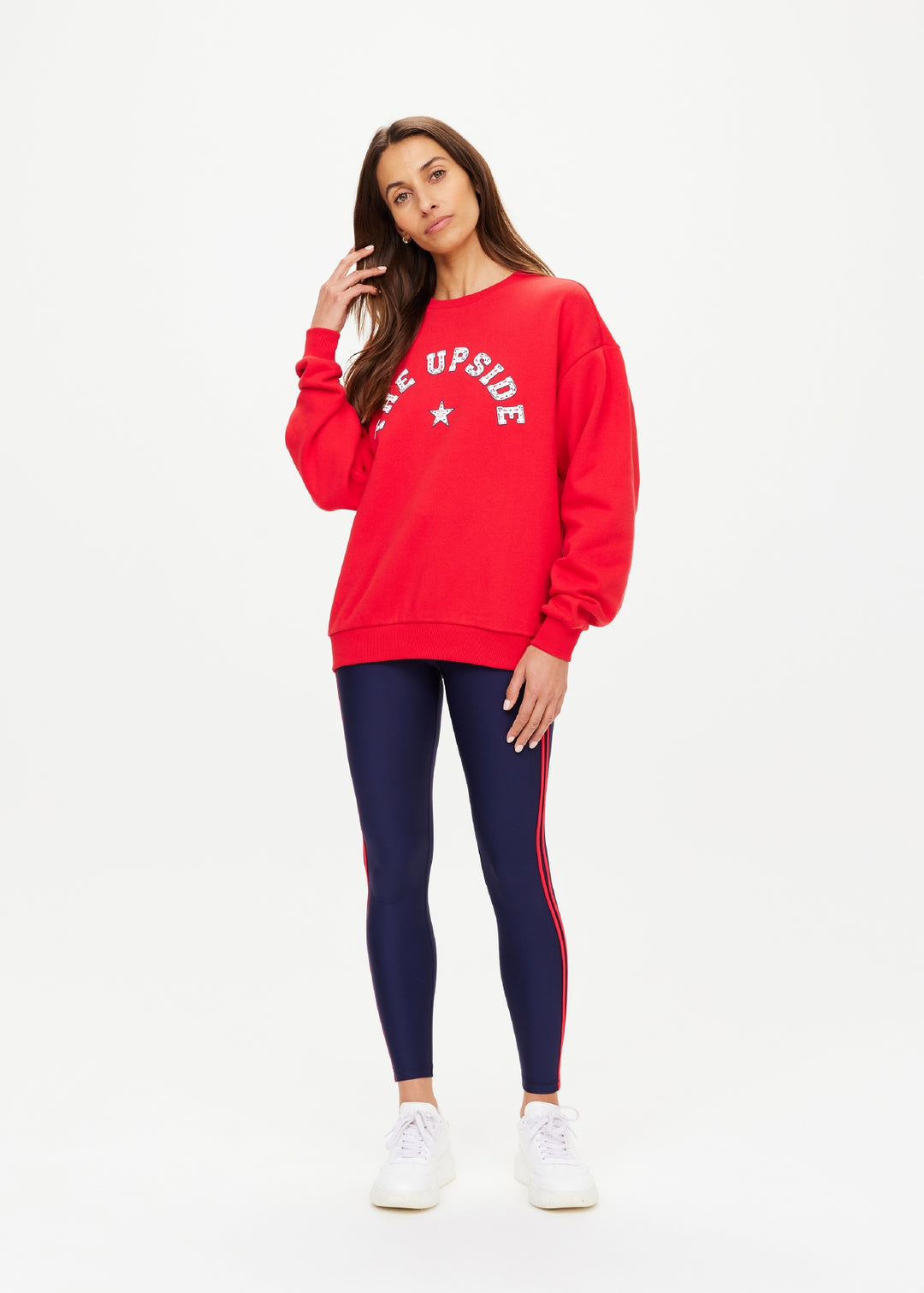 The Upside - Ranchero Saturn Crew Sweater - Rosa