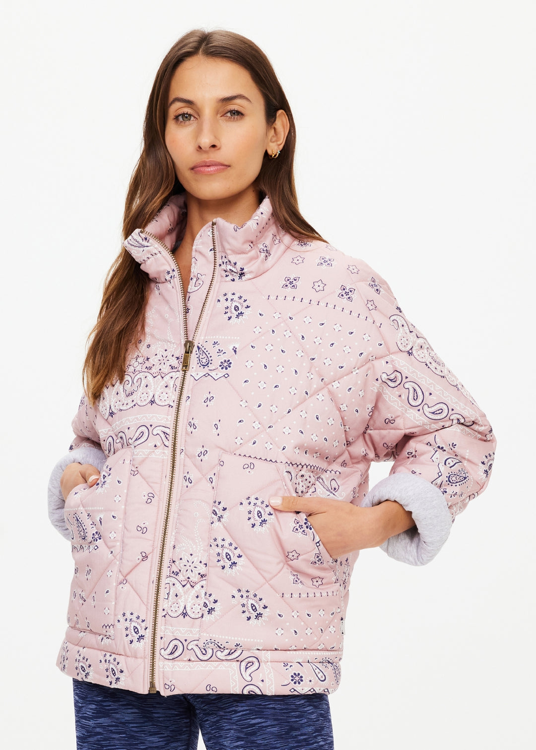 The Upside - Mascada Quilted Nicola Jacket - Paisley