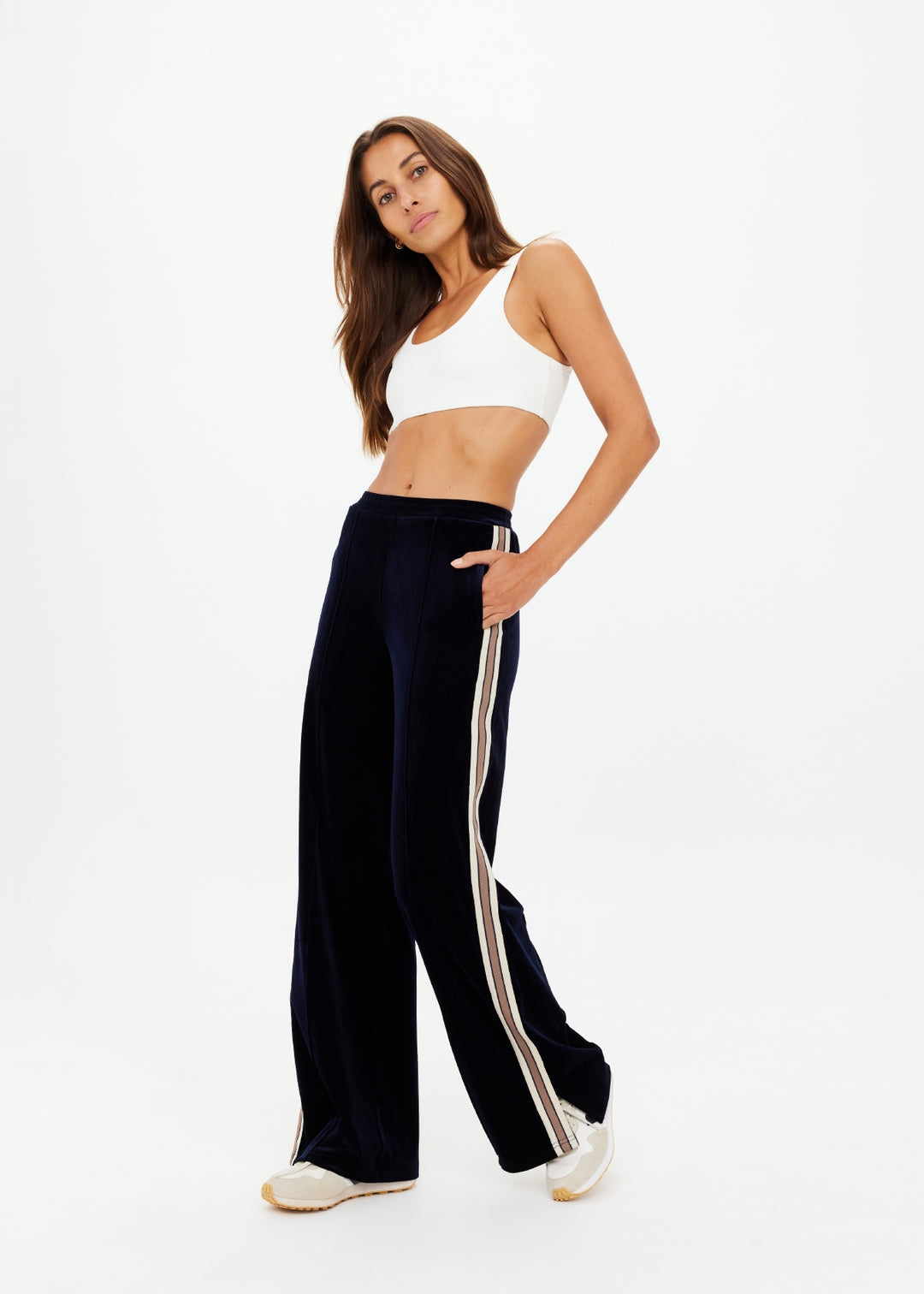 The Upside - Monaco Freya Wide Leg Pant - Navy