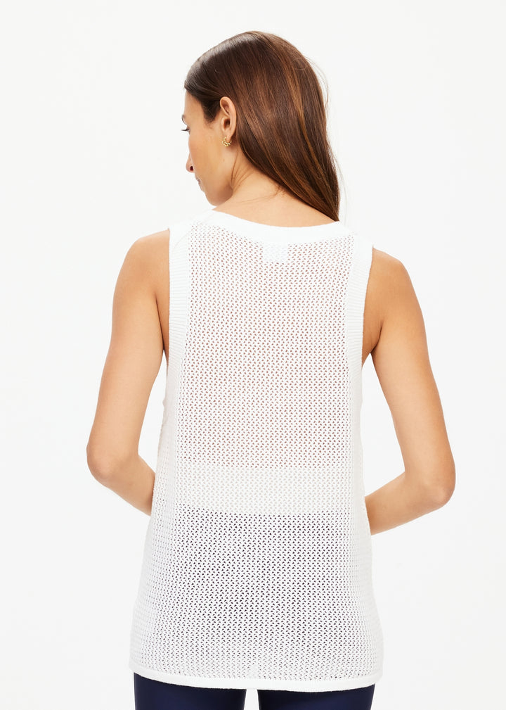 The Upside - Fenway Wales Knit Tank - Creme