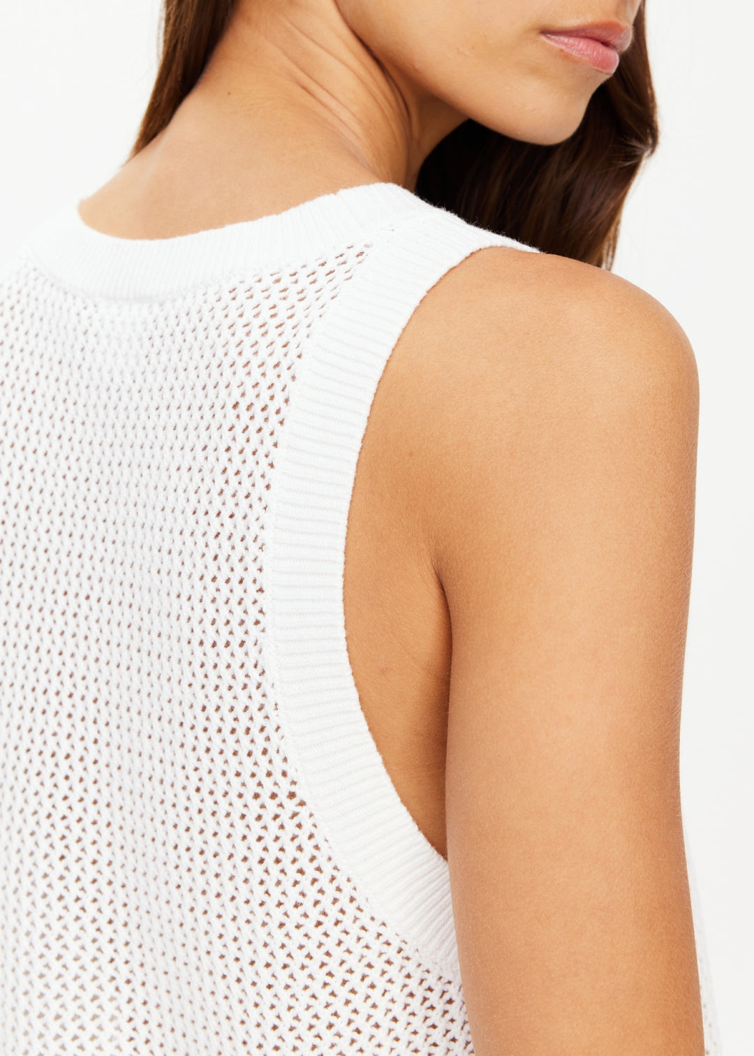 The Upside - Fenway Wales Knit Tank - Creme