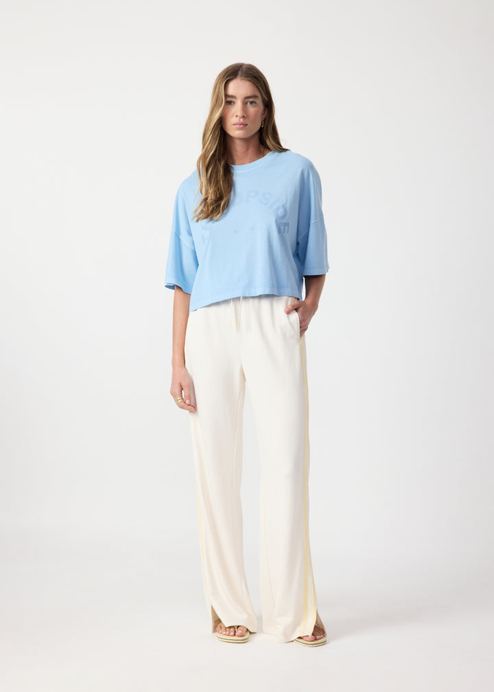The Upside Jules Cropped Tee Blue