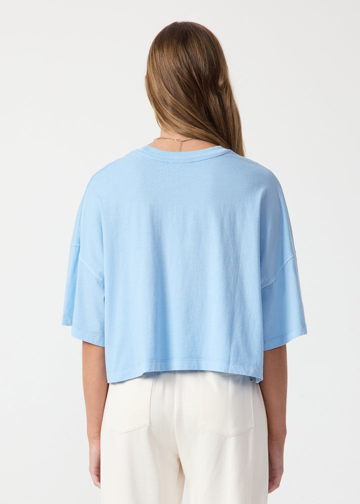 The Upside Jules Cropped Tee Blue