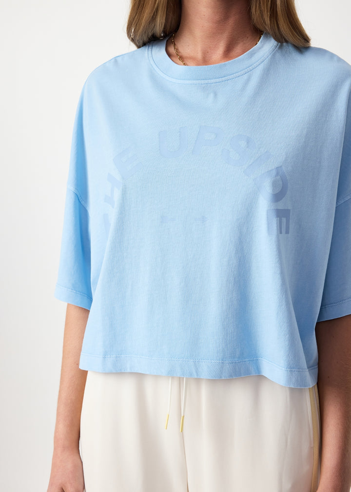 The Upside Jules Cropped Tee Blue