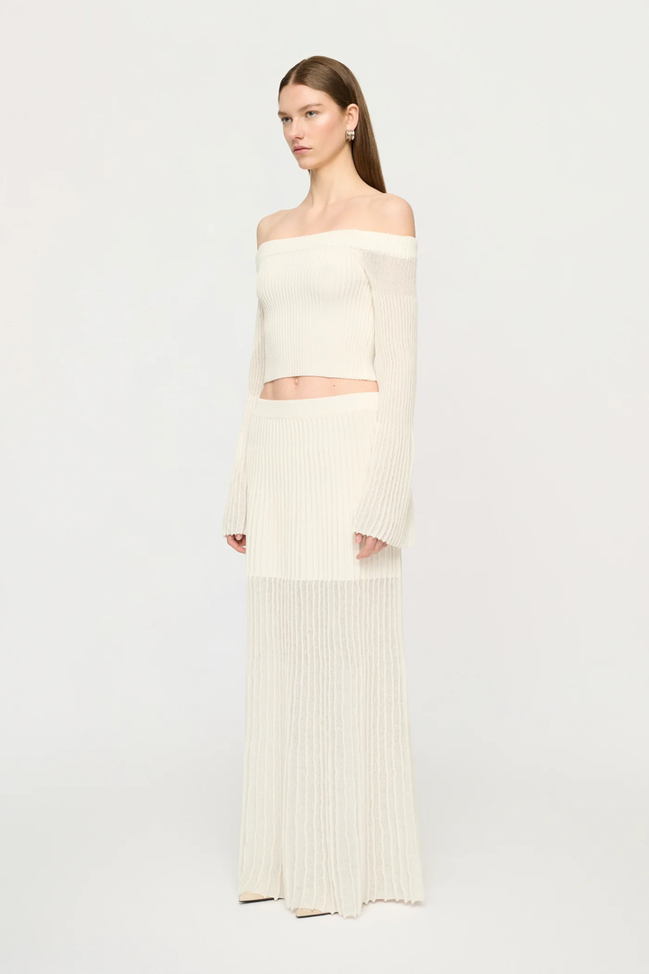 Clea - Oria Knit Top - Off White