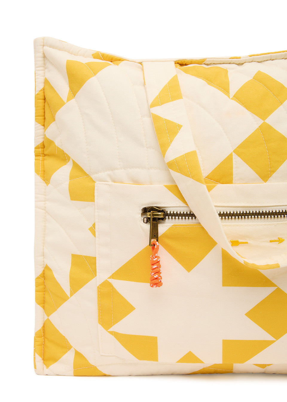 The Upside Etoile Quilted Tote Bag Golden Sand