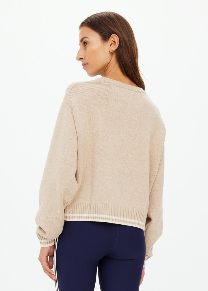 The Upside - Xanthe Crew Neck Wool Sweater - Sand