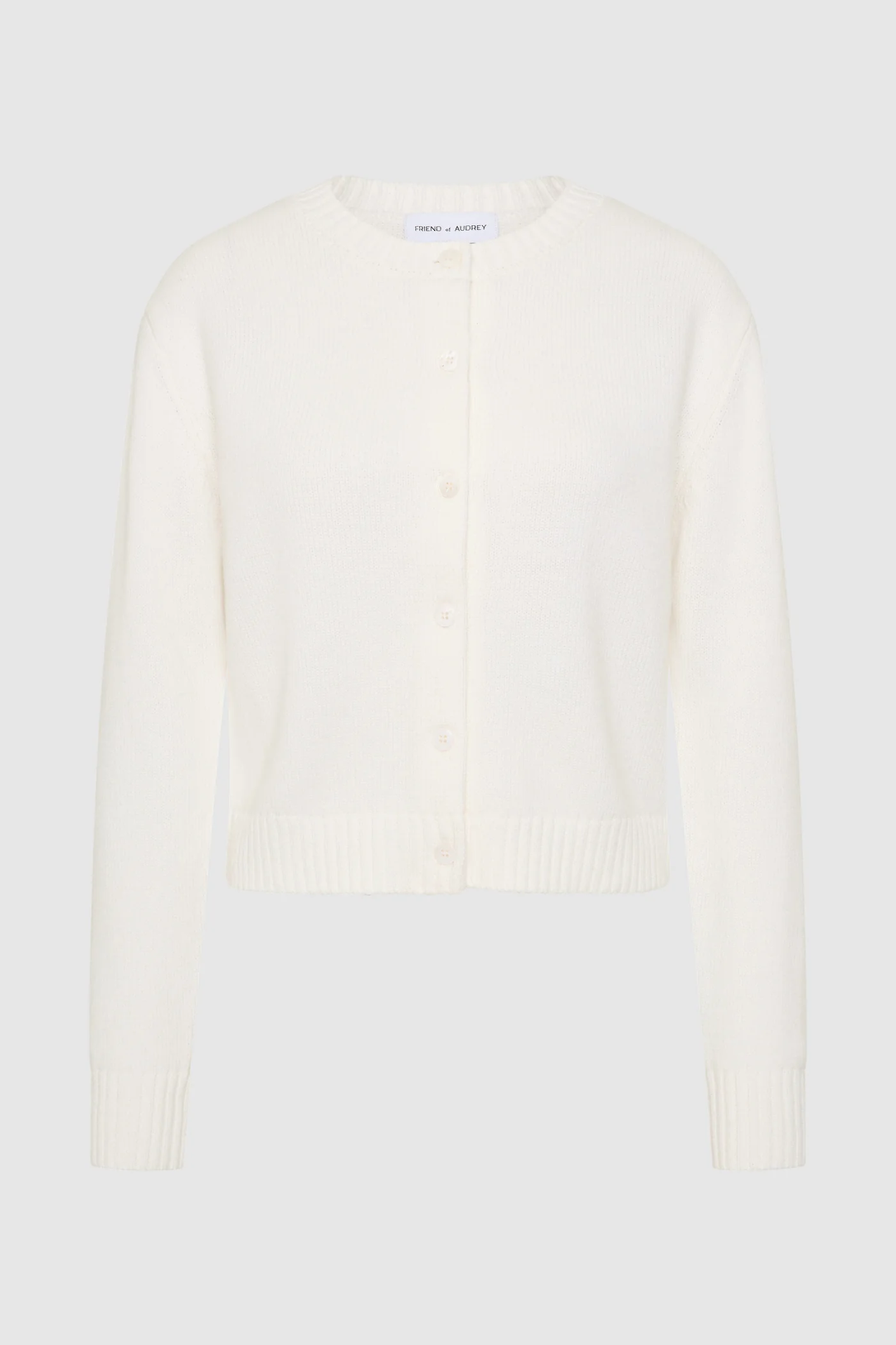 Friend Of Audrey - The Cotton Wool Knit Cardigan - Cream
