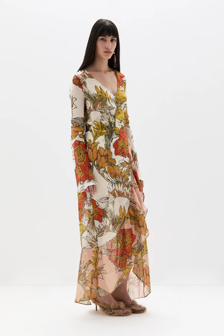 Sir The Label Estella Wrap Maxi Dress