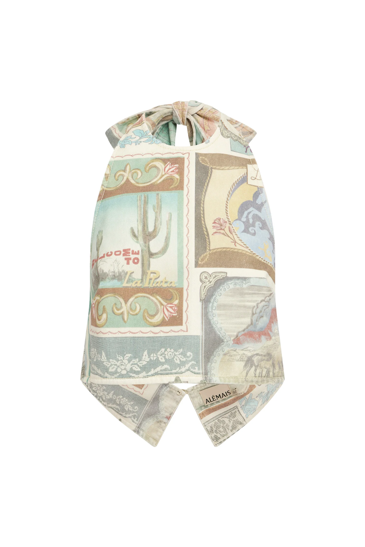 Alemais Andie Denim Halter Top
