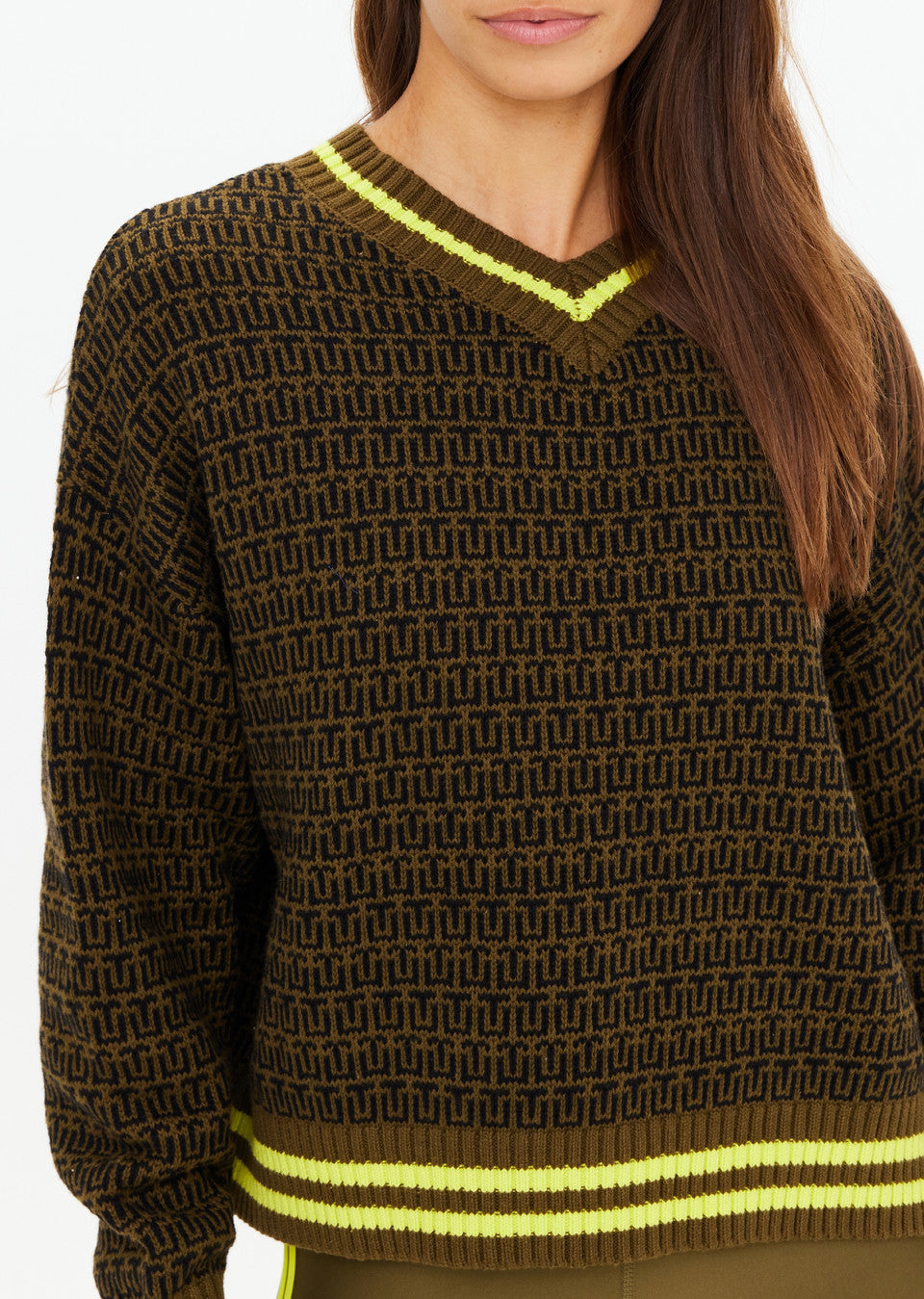 The Upside Castilla Clementine Knit Crew Olive