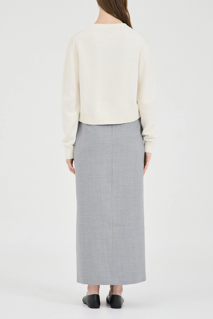Friend Of Audrey - The Cotton Wool Knit Cardigan - Cream