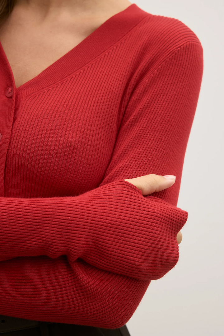 Bayse - Nia Knit Top - Red