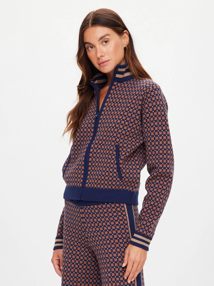 The Upside Lumiere Margot Knit Jacket Geo