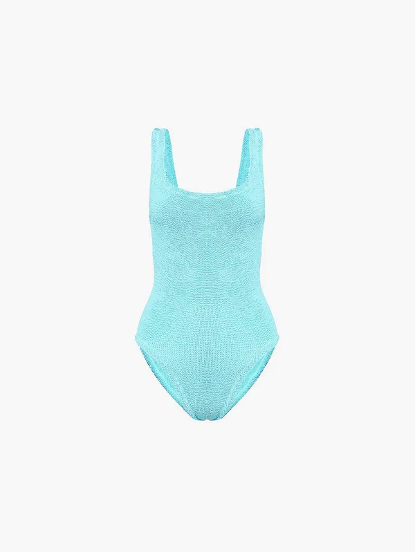 Hunza G - Square Neck Swim - Aqua