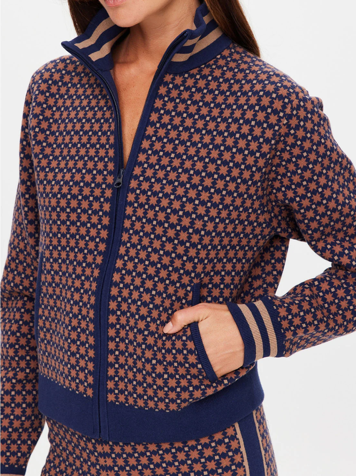 The Upside Lumiere Margot Knit Jacket Geo