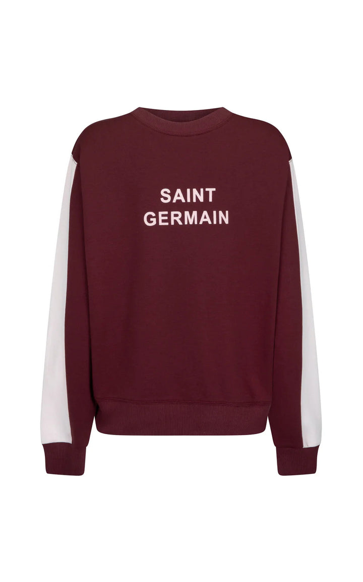 Araminta James - Saint Germain Knit Sweatshirt - Red Wine