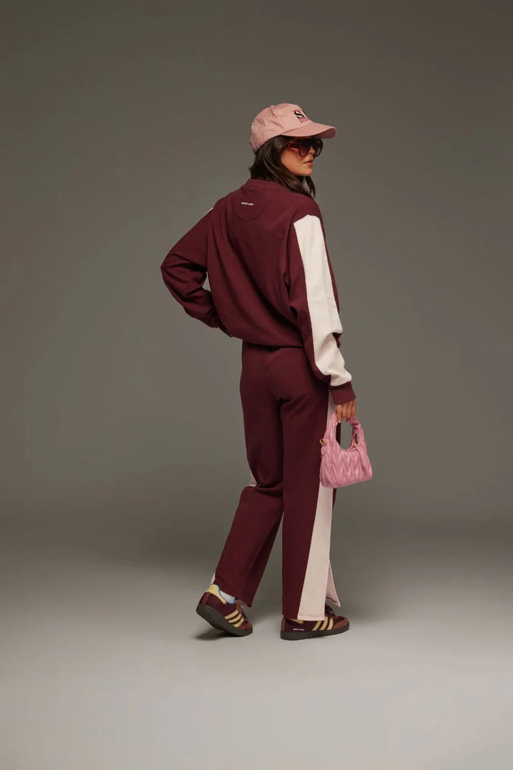 Araminta James - Saint Germain Knit Sweatshirt - Red Wine