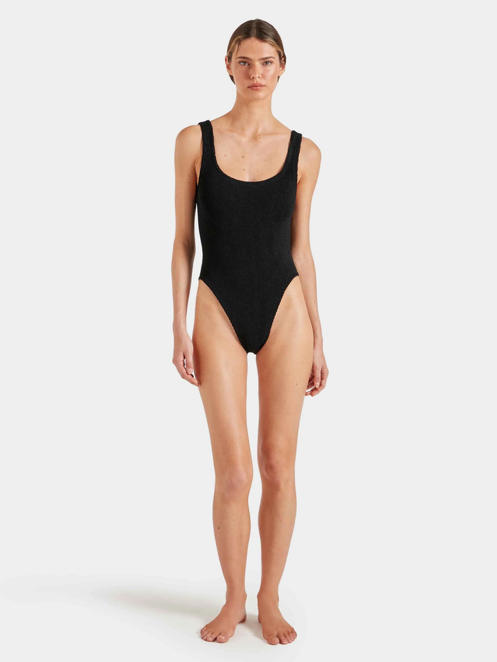 Hunza G Square Neck Swim Black