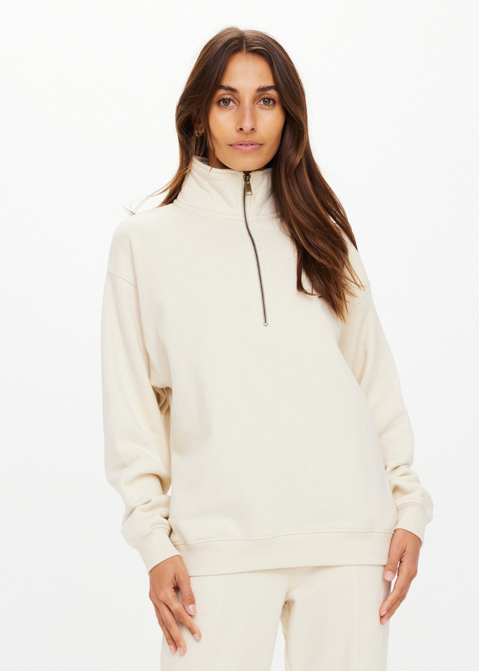 The Upside - Hamilton Wren Half Zip Sweater