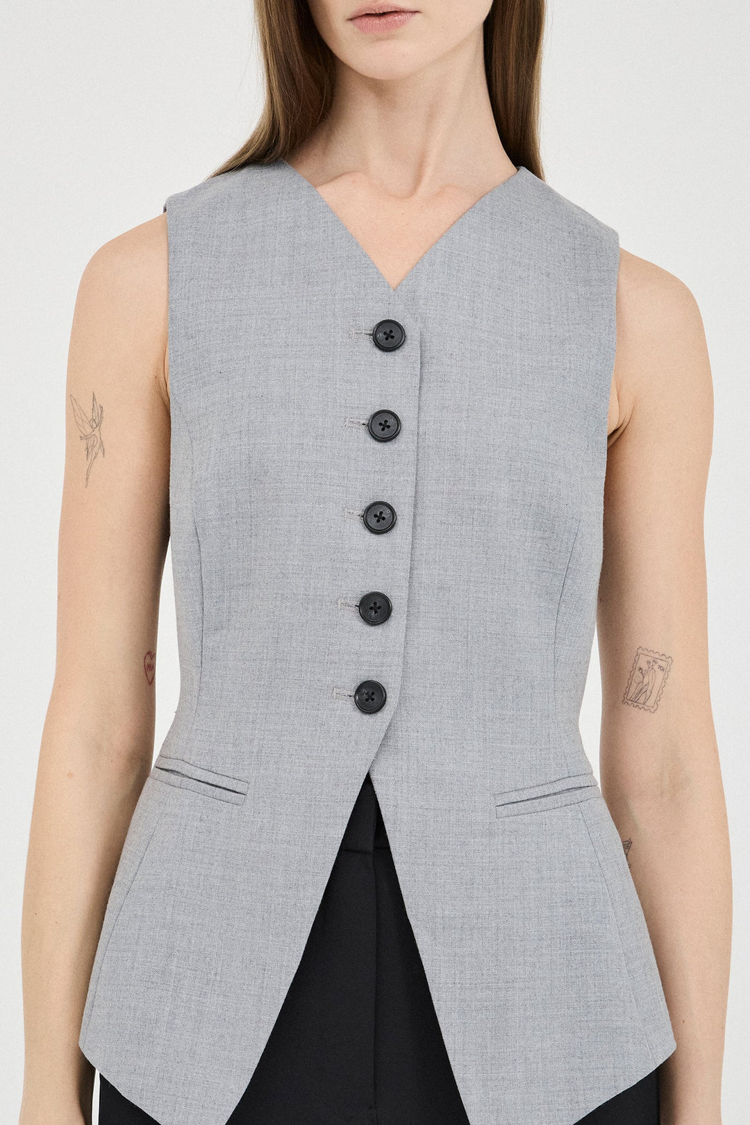 Friend Of Audrey - The Grey Marle Vest Top