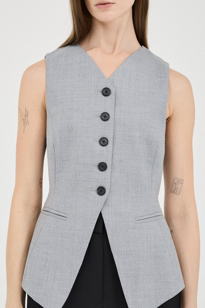 Friend Of Audrey - The Grey Marle Vest Top