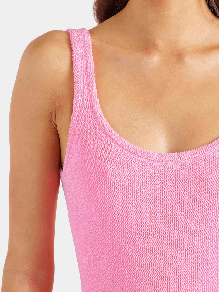 Hunza G Square Neck Swim Bubblegum